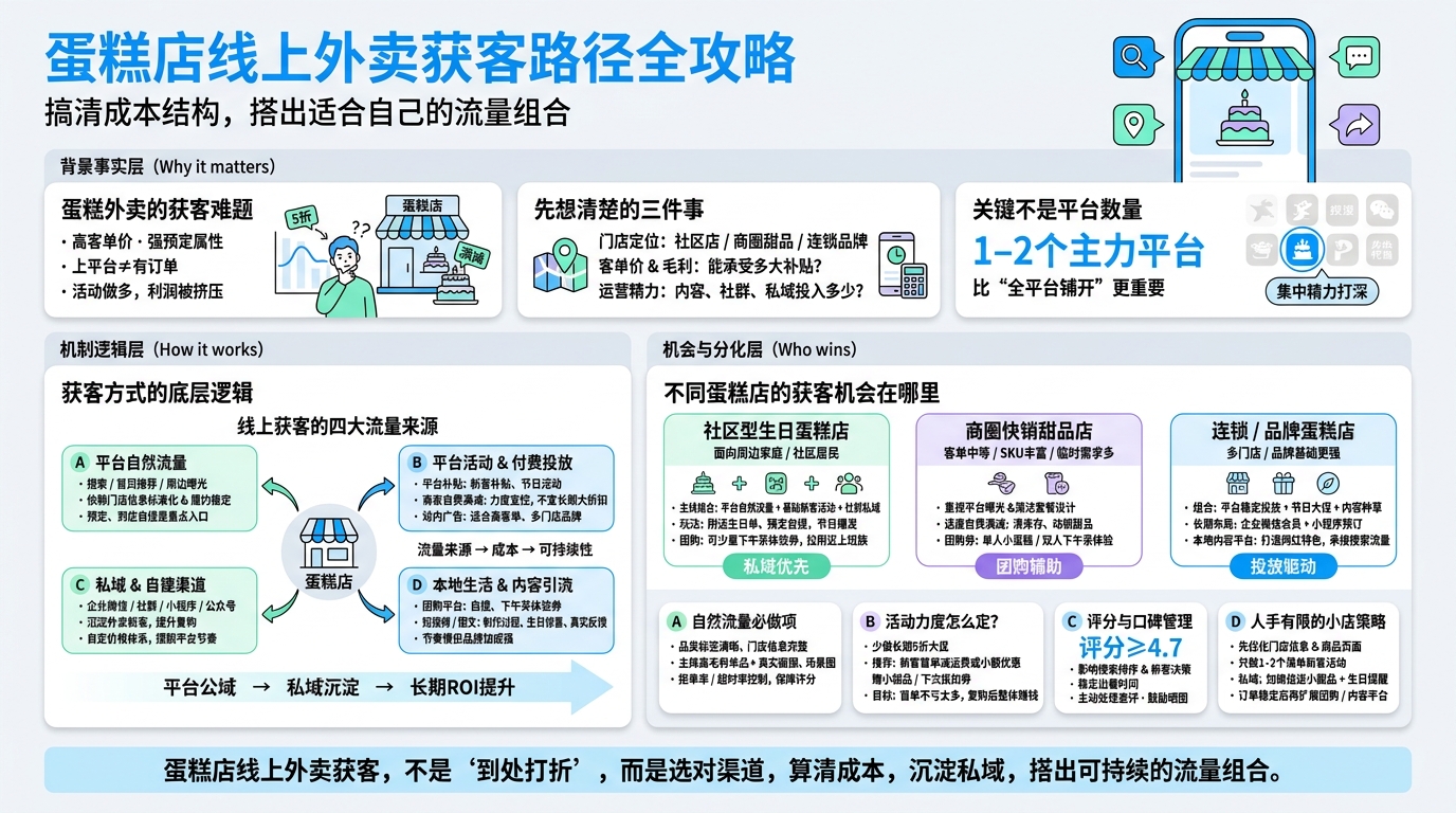 蛋糕店做线上外卖，要先想清楚什么？