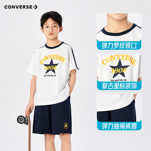 CONVERSE 夏 大童小童 儿童童装套装 CNVB-KS-K236 商品图4