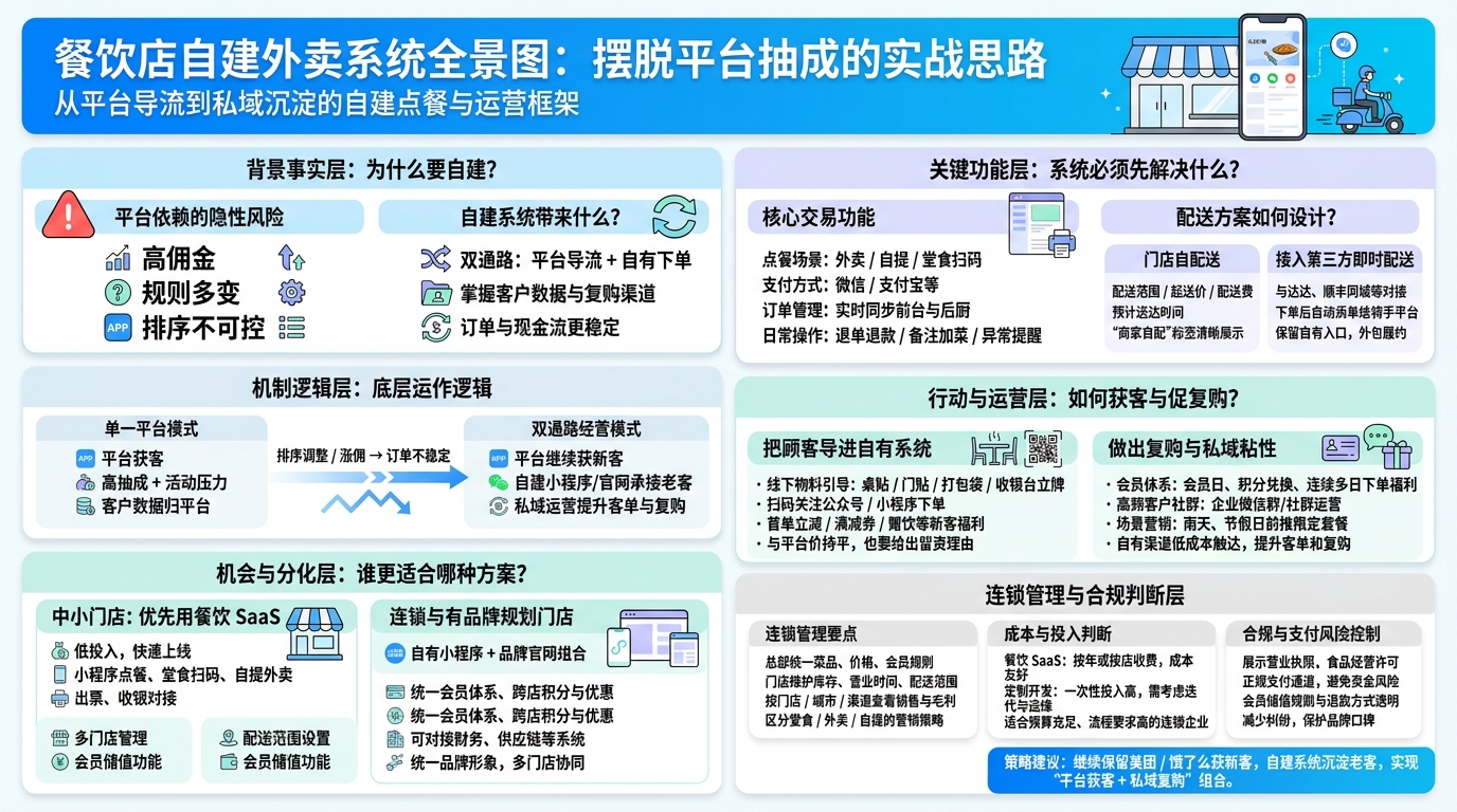 为什么要自建线上点餐系统？