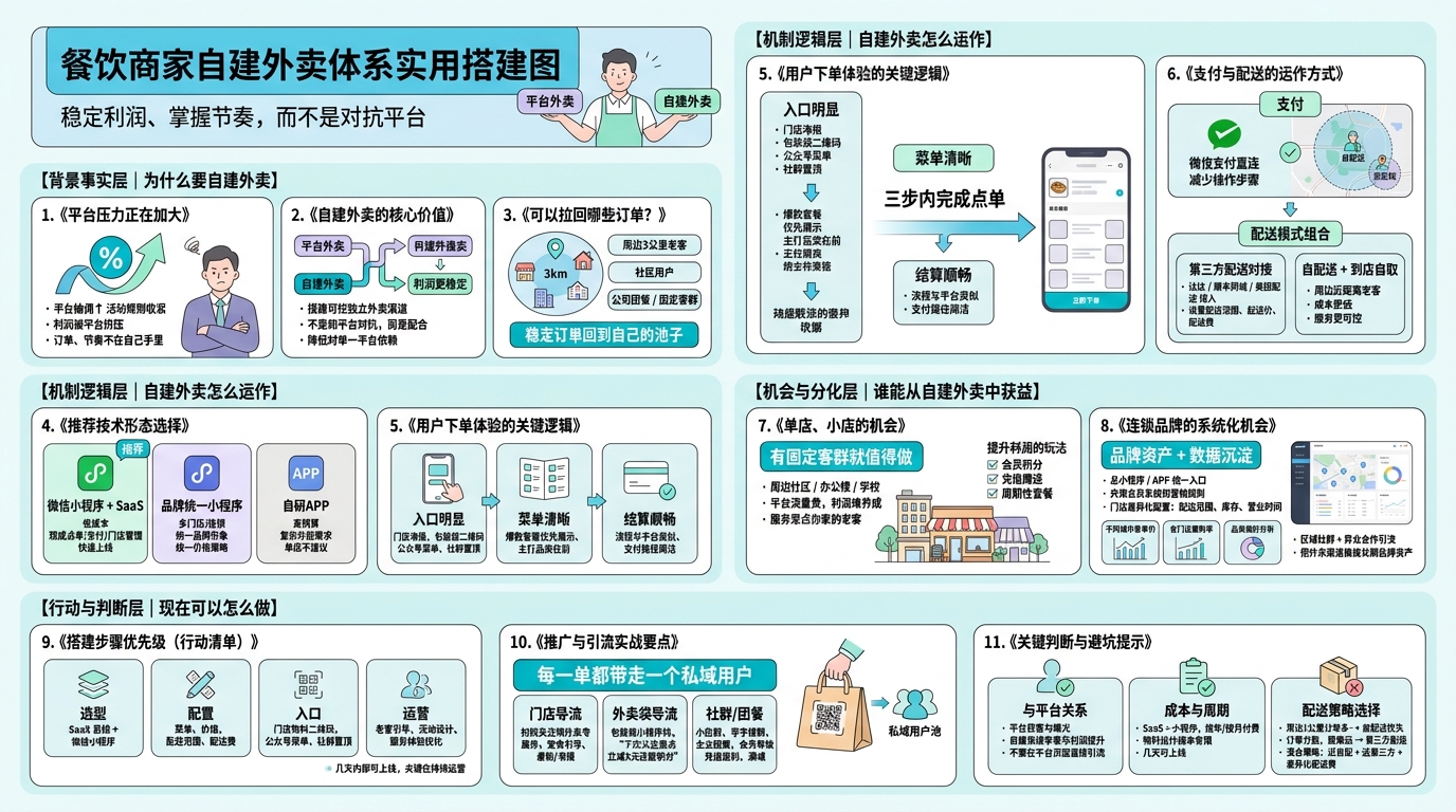 自建外卖体系到底能解决什么问题？