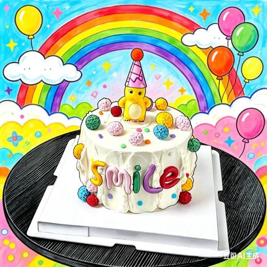 呆萌奶龙生日蛋糕 商品图1