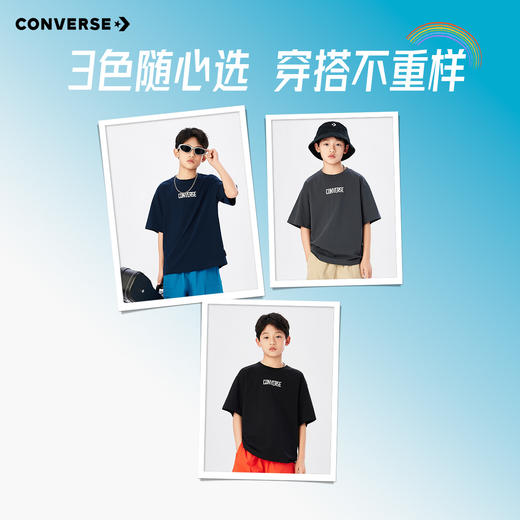 CONVERSE 夏 大童小童 儿童童装T恤 CNVB-TE-K568 商品图5