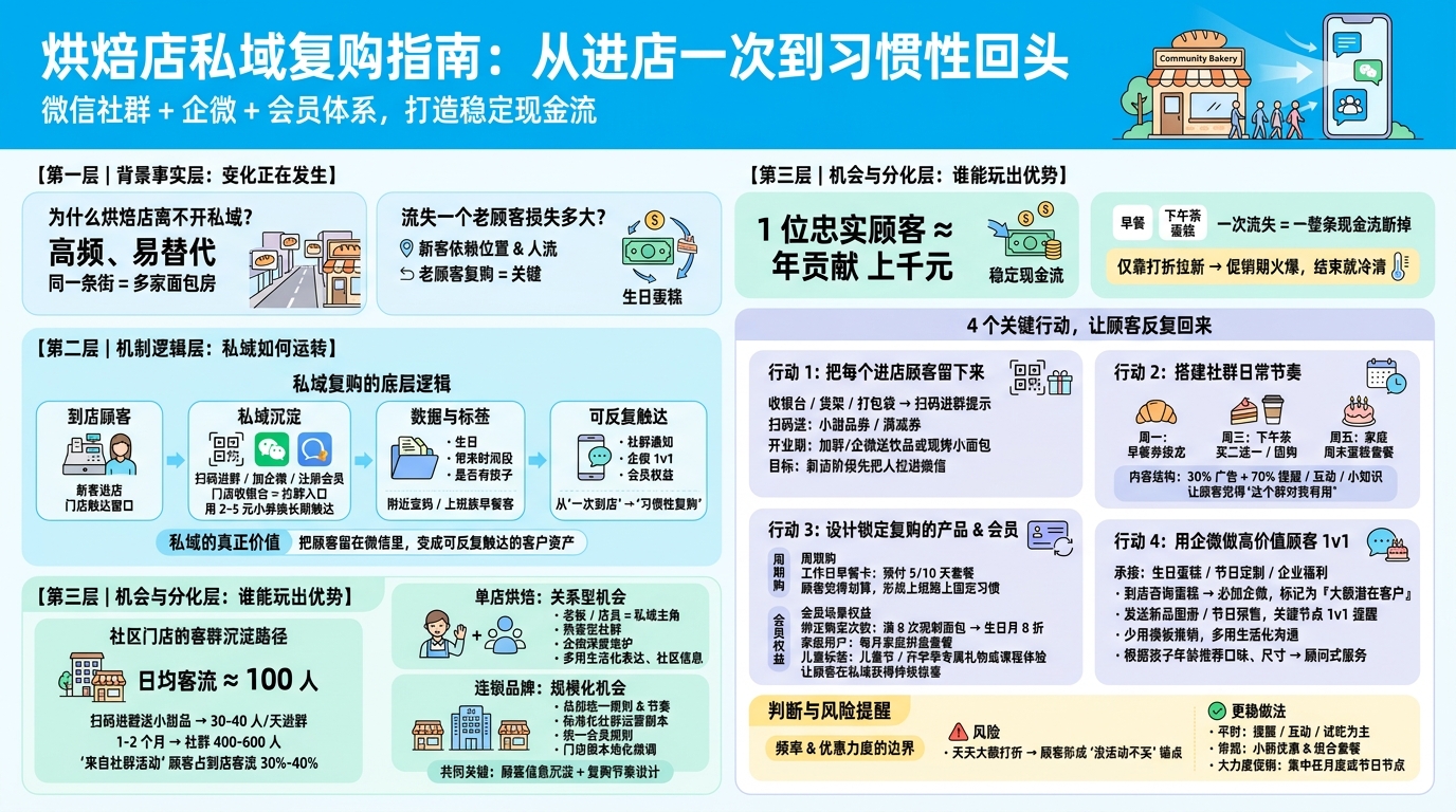 烘焙店为什么必须做私域复购运营？