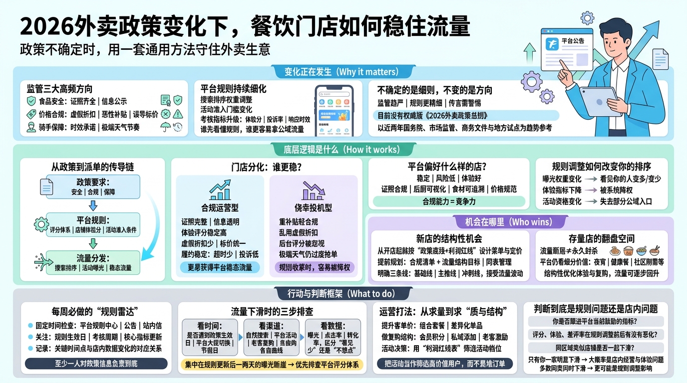 2026外卖政策可能怎么变，商家该怎么看？