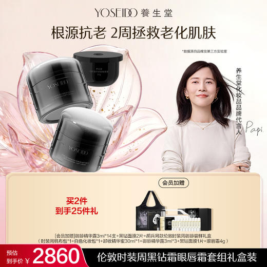 伦敦时装周黑钻霜眼唇霜套组礼盒装（时装周帆布包随机发送） 商品图0