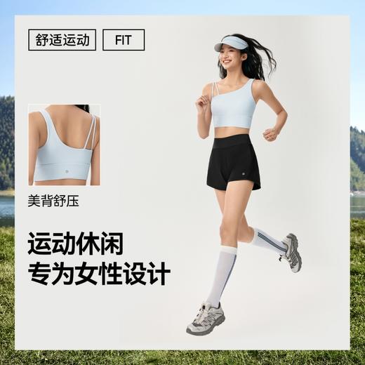 魔力薇薇斜肩美背文胸女小胸聚拢2026夏季新款户外收副乳运动内衣 商品图3