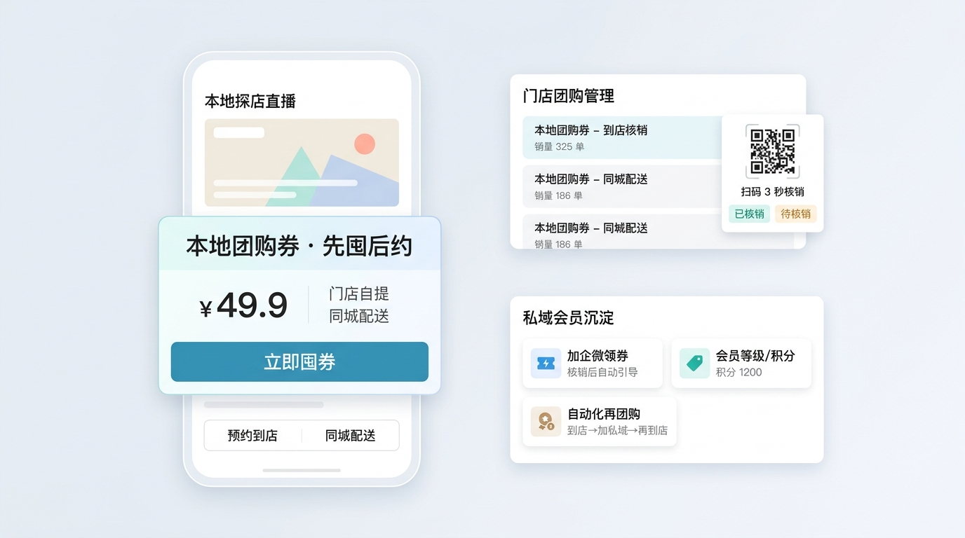 小红书团购带货 - 笔记直播带货团购