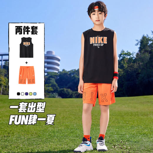 NIKE 3BRAND 夏 大童小童 背心/短裤 RWB-IE-1902 商品图3