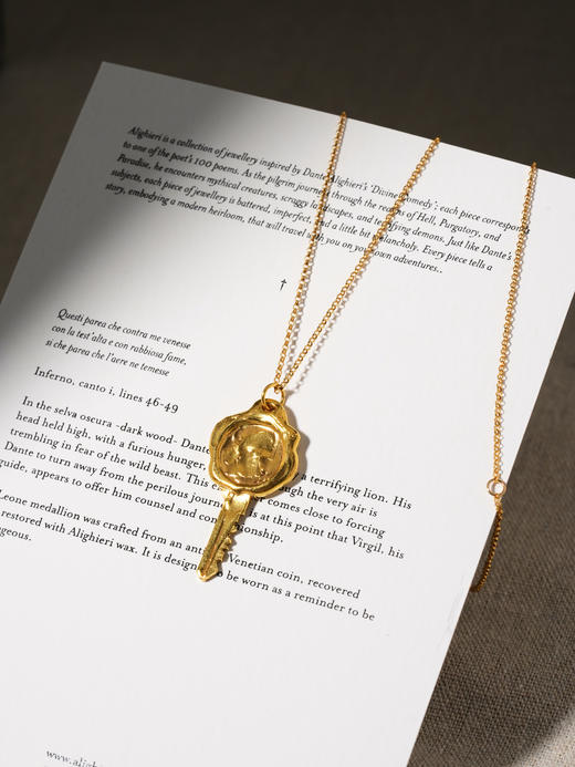 北京仓｜Alighieri-Key to the Library-金色钥匙 项链［英国设计师］ 商品图1