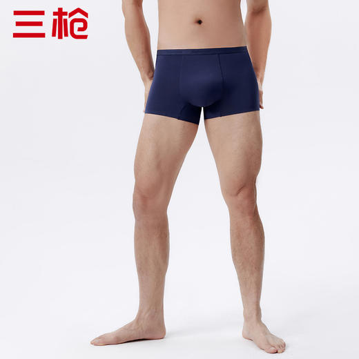 Threegun三枪 【莫代尔】明根男士大版平角短裤四角内裤（1条装）-50769B031 商品图3