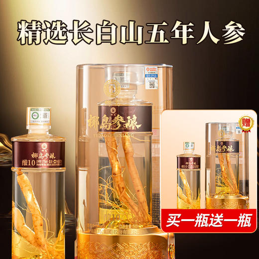 【买一送一】  椰岛参酿酒 酿10 露酒 52度 500ml 商品图0