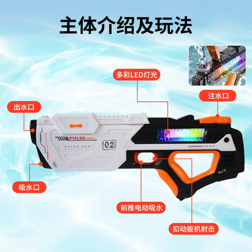 pic it 极光脉动自吸式电动水枪PITCKS8808-63AA 商品图3