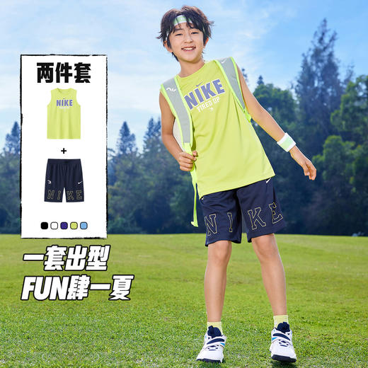 NIKE 3BRAND 夏 大童小童 背心/短裤 RWB-IE-1902 商品图2