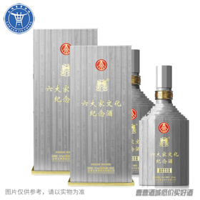 [白酒]五粮液六大家文化纪念酒52°500ML*2瓶