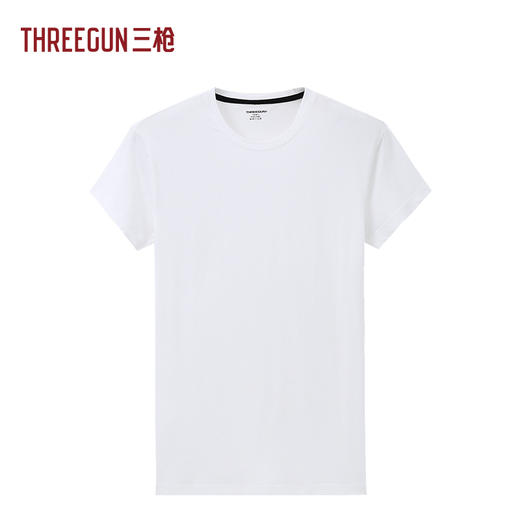Threegun三枪 舒肤莱卡棉短袖男衫-24017A011 商品图0