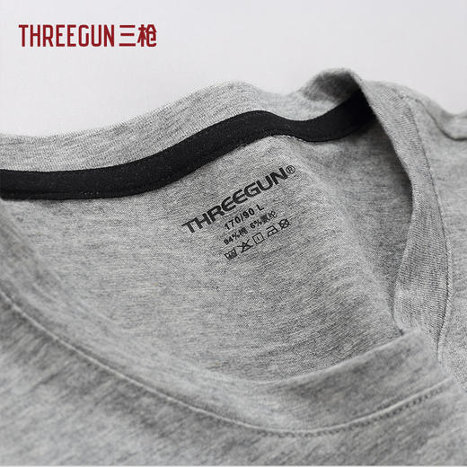 Threegun三枪 舒肤莱卡棉短袖男衫-24017A011 商品图13