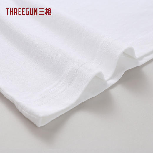 Threegun三枪 舒肤莱卡棉短袖男衫-24017A011 商品图5