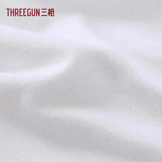 Threegun三枪 舒肤莱卡棉短袖男衫-24017A011 商品图3