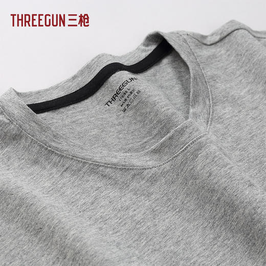 Threegun三枪 舒肤莱卡棉短袖男衫-24017A011 商品图8