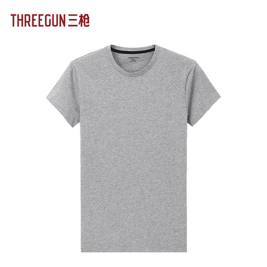 Threegun三枪 舒肤莱卡棉短袖男衫-24017A011 商品图7