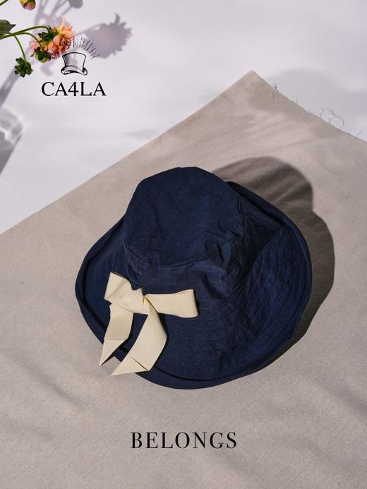 北京仓｜CA4LA-LAUNDRY RIBBON M3-藏青色 简约 蝴蝶结 遮阳帽［日本设计师］ 商品图2