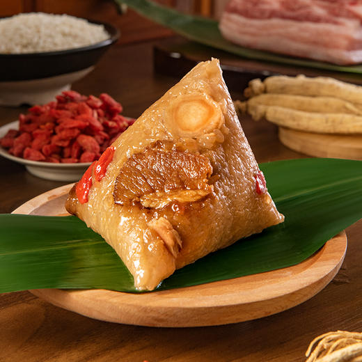 【直发】稻香村西洋参枸杞鲜肉粽240g 端午口口争鲜 纯手工包制 独立包装 商品图3