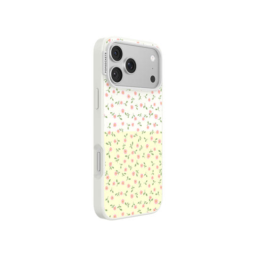 【游牧之歌】清新碎花 POPCASE手机壳 MagSafe Popcase磁吸款 黄白 植物花卉 iPhone17/16/15 商品图0
