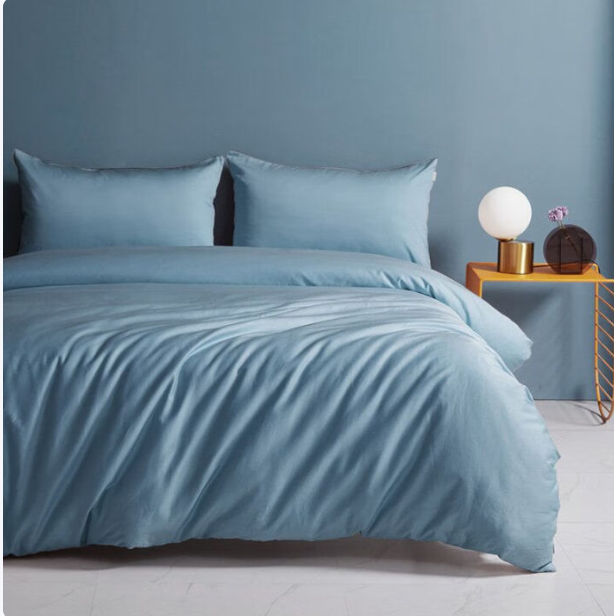 博洋家纺BEYOND 60S长绒棉四件套（雾霾青）