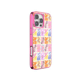 【游牧之歌】花的姿态 POPCASE手机壳 MagSafe Popcase磁吸款 粉色 格纹 iPhone16/15/14/13