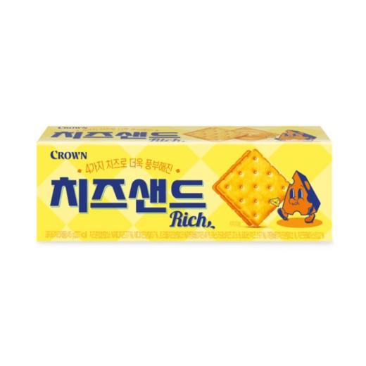 克丽安 浓郁芝士夹心饼干45g 크라운 치즈샌드45g 商品图0