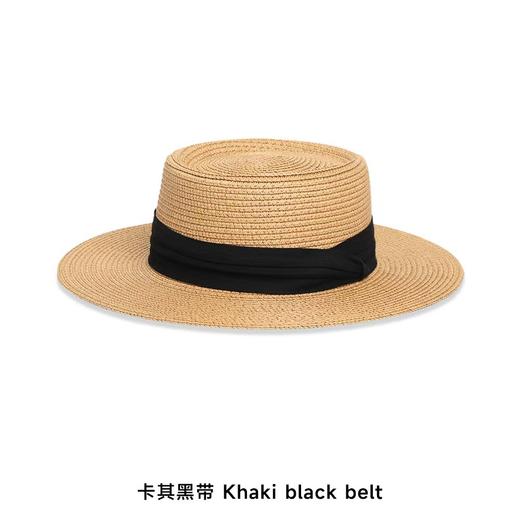 <甄选>夏季海边度假遮阳太阳帽子日系简约平顶礼帽海边沙滩英伦法式草帽 商品图2