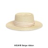 <甄选>夏季海边度假遮阳太阳帽子日系简约平顶礼帽海边沙滩英伦法式草帽 商品缩略图3