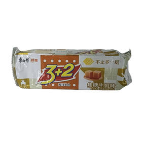 康师傅 3+2 苏打夹心饼干 - 焦糖牛奶味125g（B10-03-15）