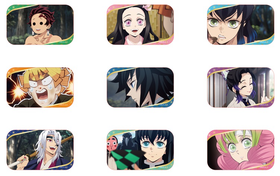 NULLSET 鬼灭之刃 TV系列 徽章 吧唧 9包/盒 国谷