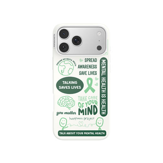 【Happiness Project】抱抱好心情 POPCASE手机壳 MagSafe Popcase磁吸款 绿色 拼贴 iPhone17/16/15 商品图2