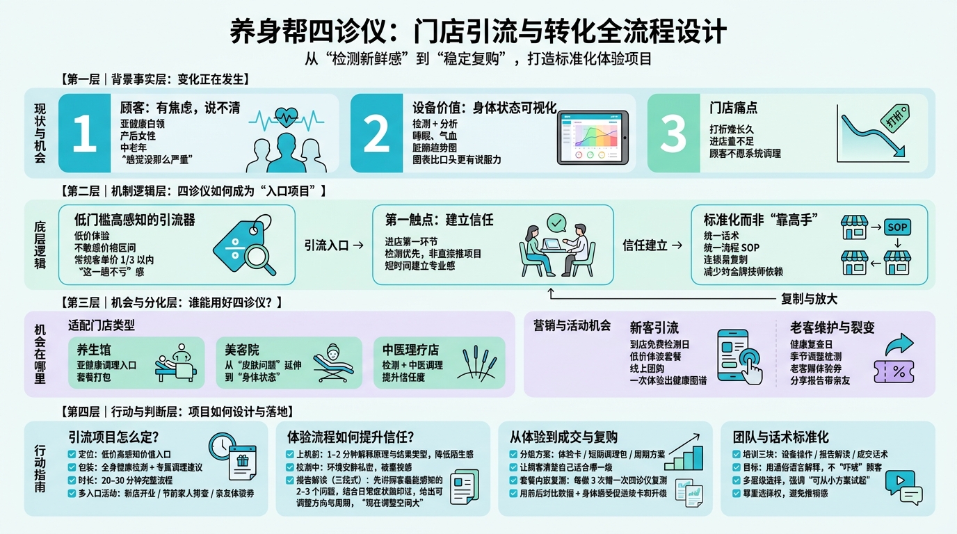 一、养身帮四诊仪适合哪些引流场景？