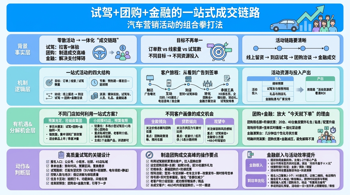 一站式汽车营销活动整体结构怎么搭？