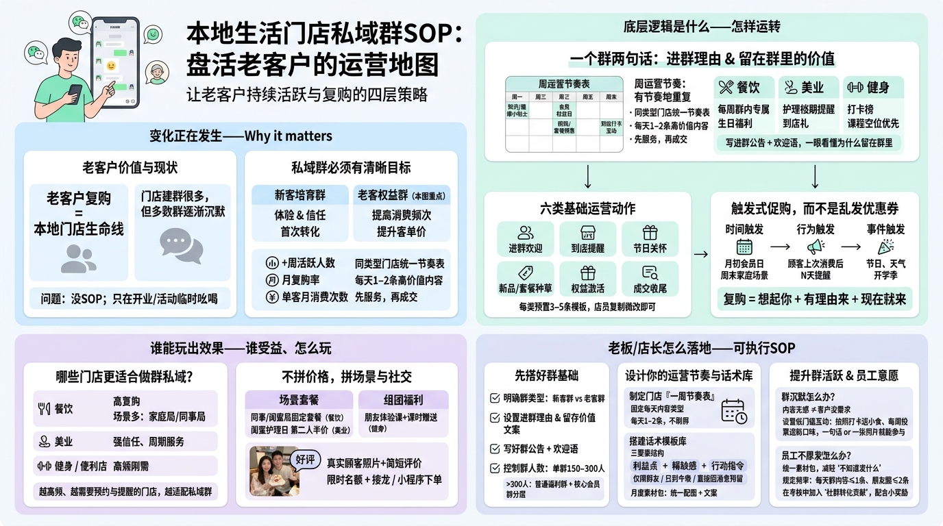 明确本地生活群要“服务什么人、达成什么事”？