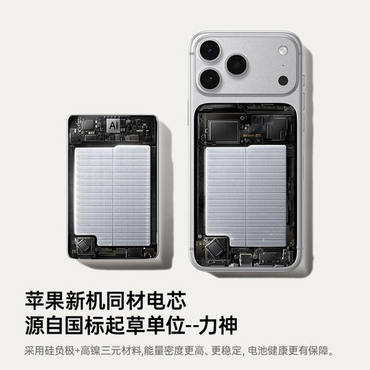 【上新专享】倍思 PicoGo  磁吸无线充移动电源 10000mAh 45W 星原钛 商品图4