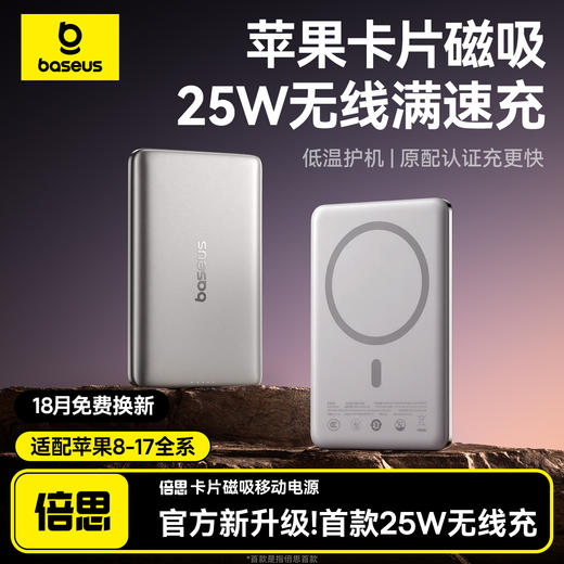 【上新专享】倍思 PicoGo  磁吸无线充移动电源 10000mAh 45W 星原钛 商品图1