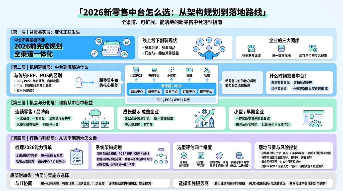 一、新零售中台要解决什么核心问题？