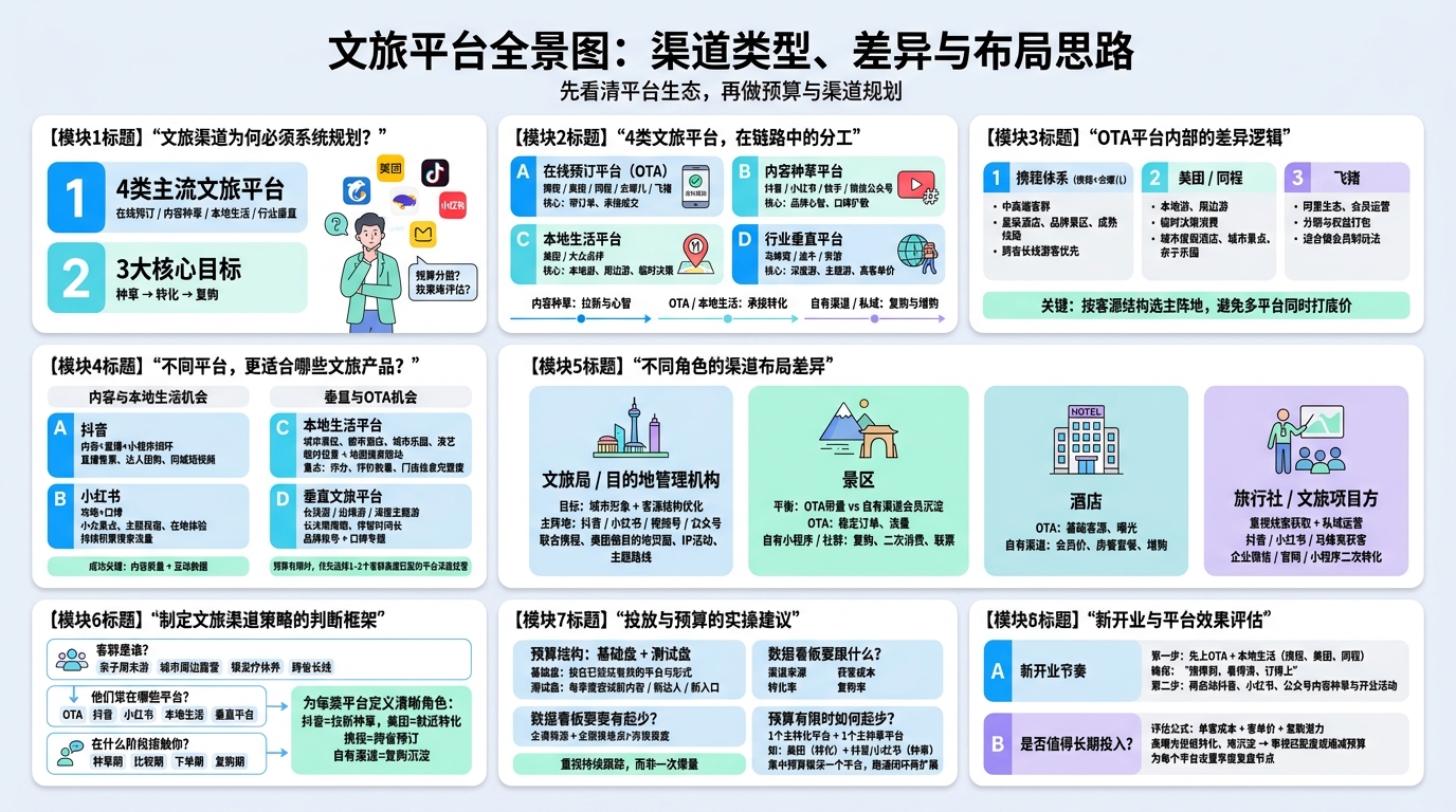 目前主流文旅平台大致分哪几类？