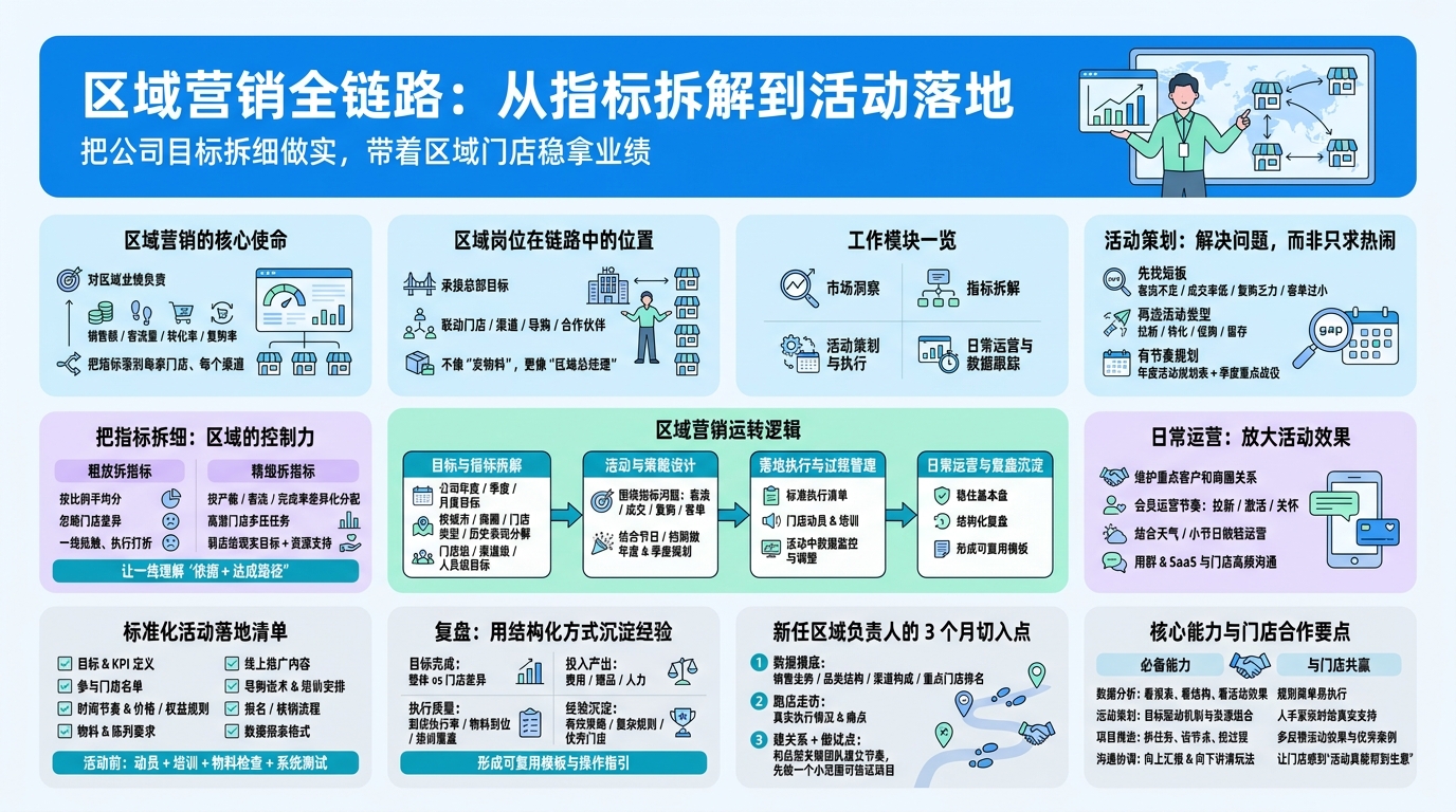 区域营销工作怎么做？从指标拆解到活动落地全流程