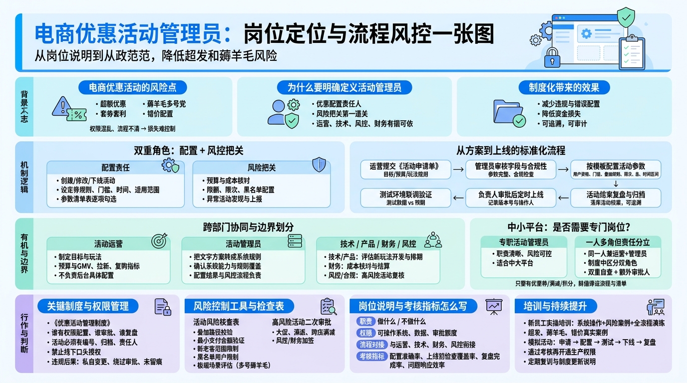 电商平台优惠活动管理员岗位说明与流程规范