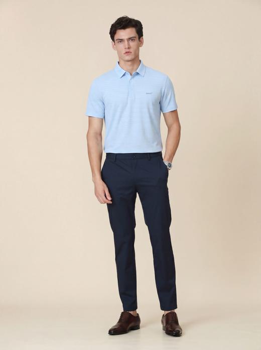 SANY男士翻领Polo衫321C-天空蓝 商品图2