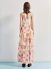 玛克门店发货：浪漫度假印花扭结背心吊带连衣裙货号：MC86DR268 商品缩略图1