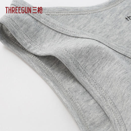 Threegun三枪 高支新疆长绒棉圆领男士背心-T30010A01 商品图11
