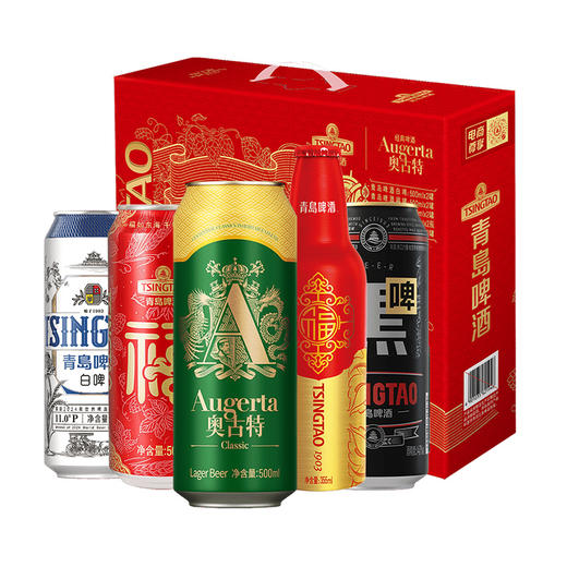 青岛啤酒全家福1*10礼盒 商品图1