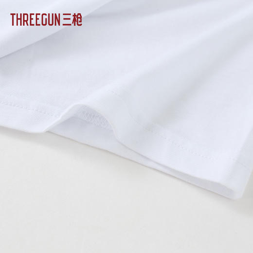 Threegun三枪 【莫代尔密棉】圆领男士短袖T恤-23773A0W1 商品图4