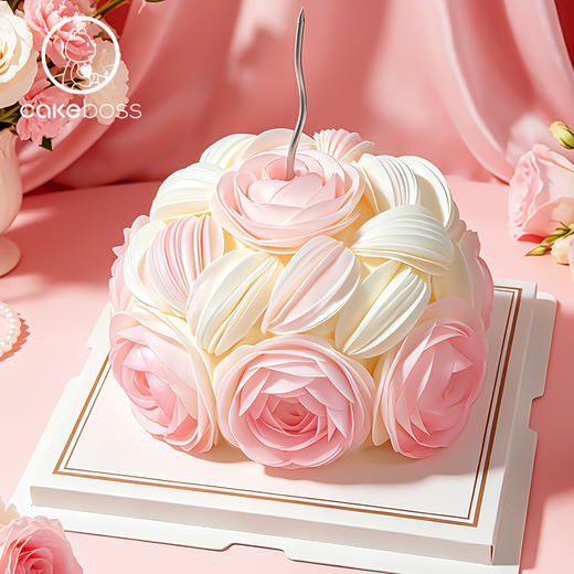 “甜意花开”水果奶油生日蛋糕 商品图1